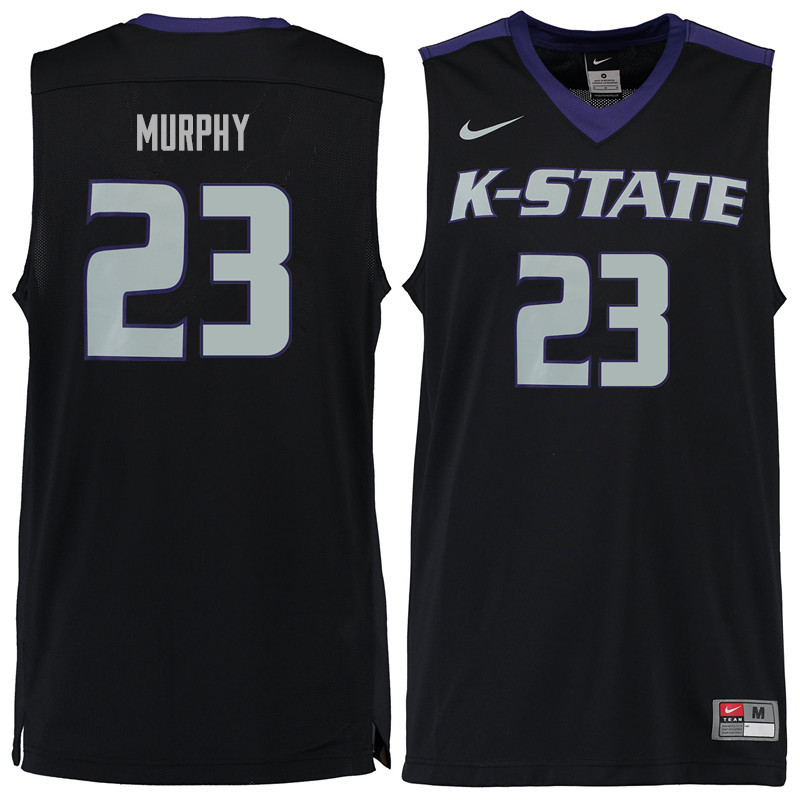 Men #23 Montavious Murphy Kansas State Wildcats College Basketball Jerseys Sale-Black - Click Image to Close